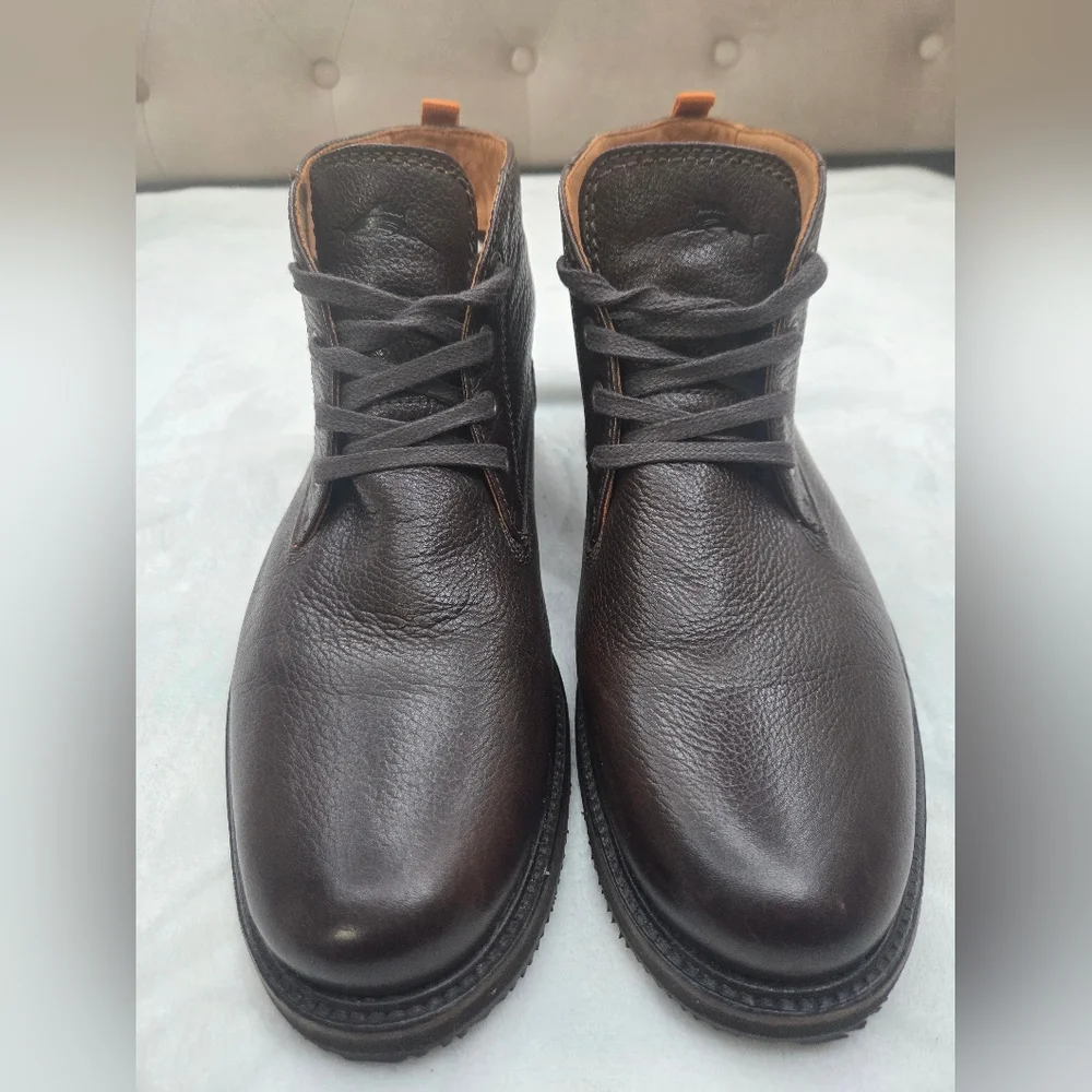 Tommy‎ Bahama Edisto Chukka Boots Brown Leather Mens 10.5M Made In Brazil